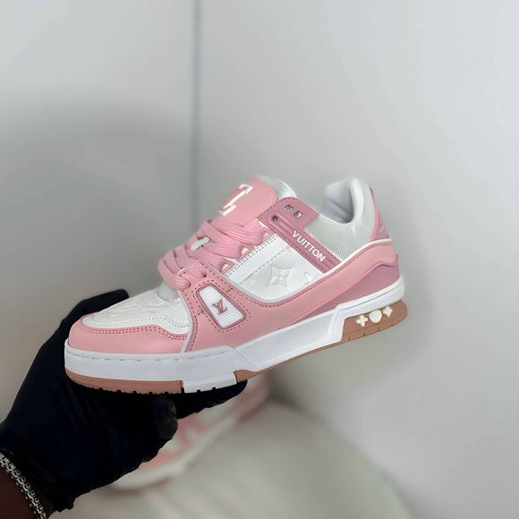 Louis Vuitton Shoes - Louis Vuitton Pink and White Athletic Shoes